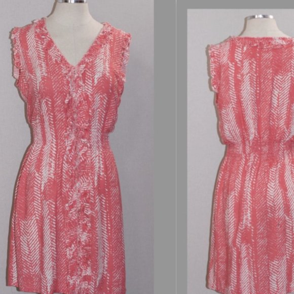 THML Pink & White Cotton Dress - Picture 9 of 11